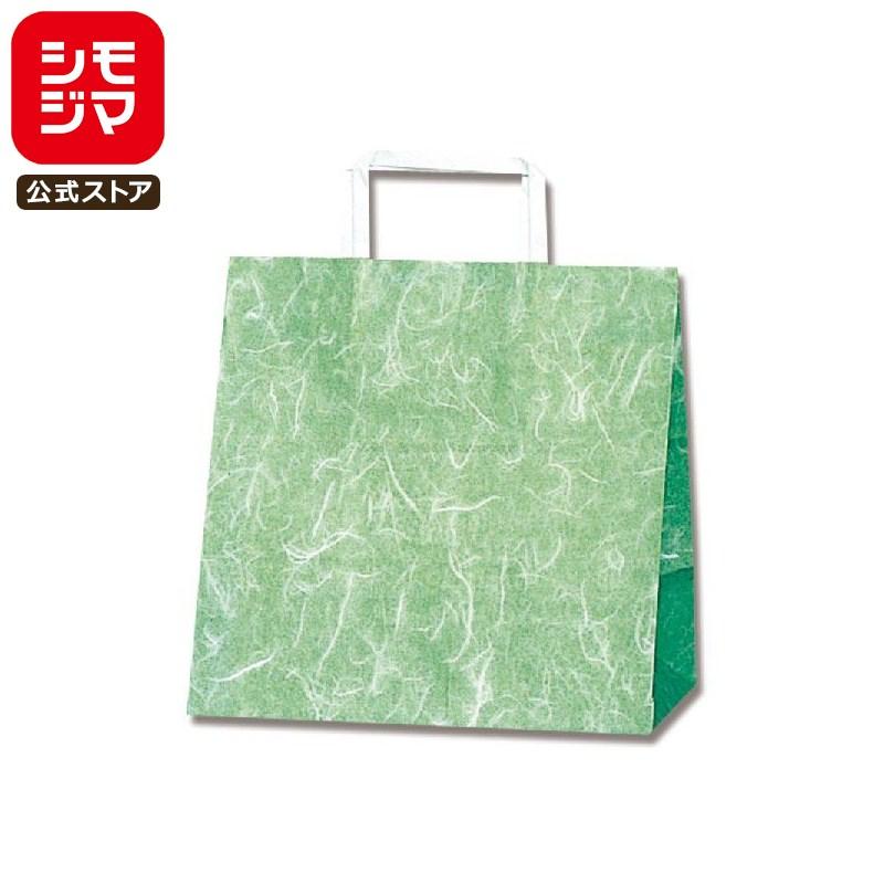 シモジマ HEIKO 紙袋 手提げ紙袋 H25チャームバッグ E判 雲竜 緑 幅260