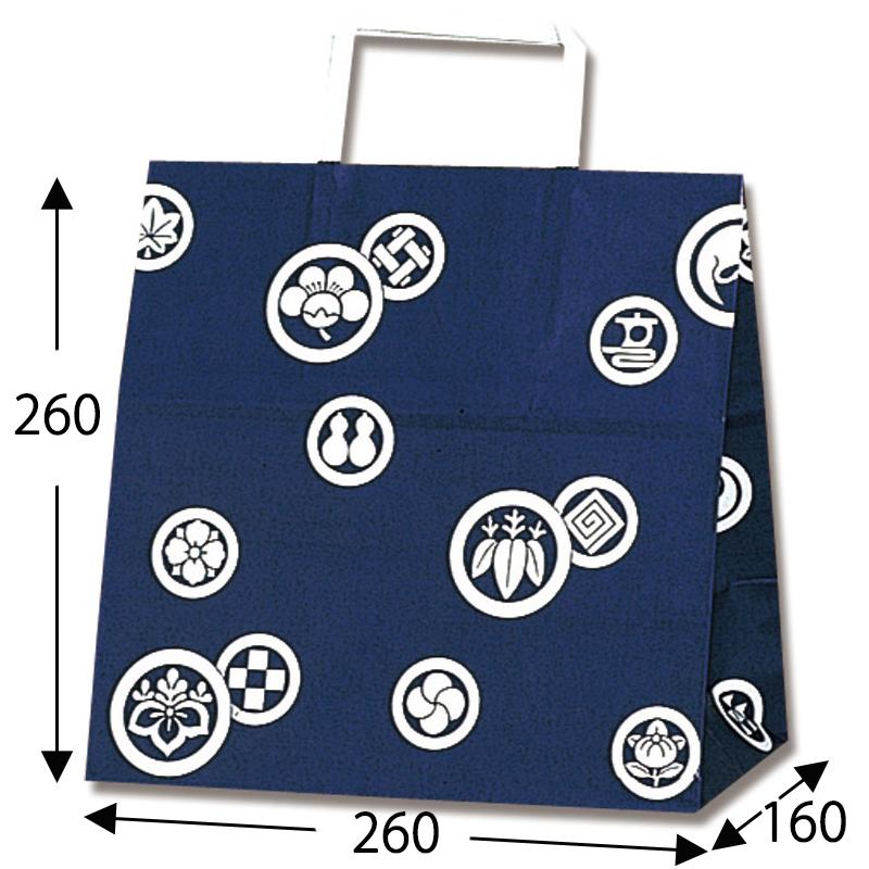 シモジマ ☆爆買☆HEIKO 紙袋 手提げ紙袋 H25チャームバッグ E判 紋所