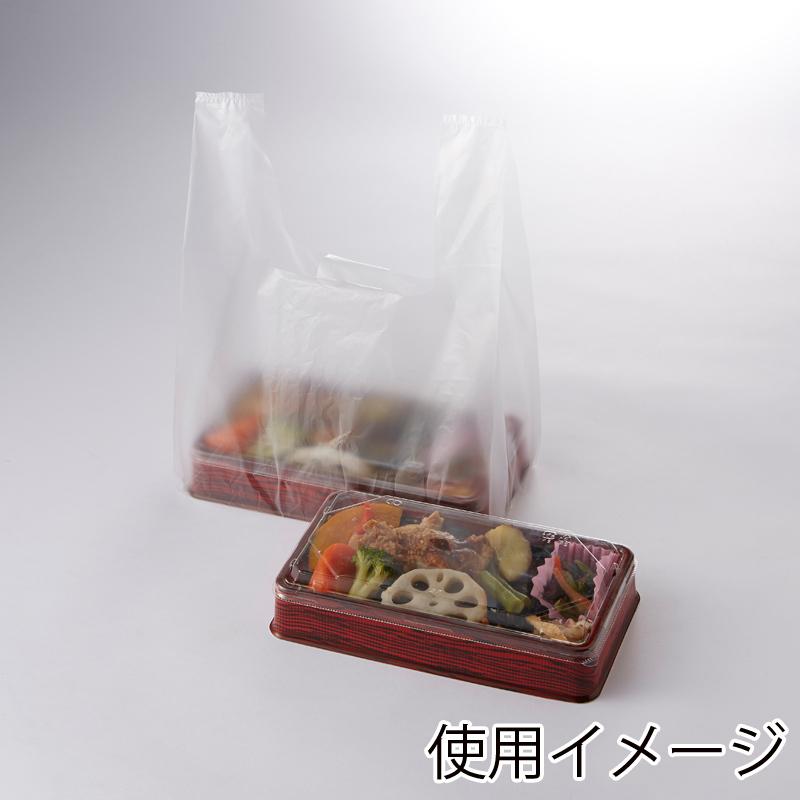 弁当用 レジ袋 100枚 マチ広 EFハンド ビニール袋 弁当 小 ナチュラル