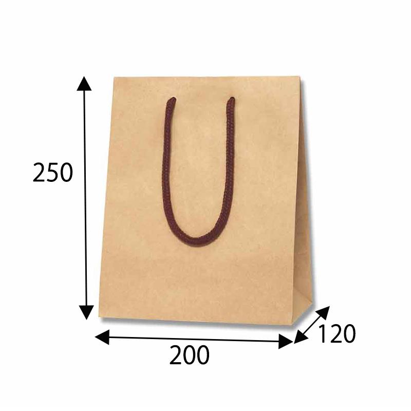 シモジマ HEIKO 紙袋 手提げ紙袋 カラーチャームバッグ 20-12 クラフト