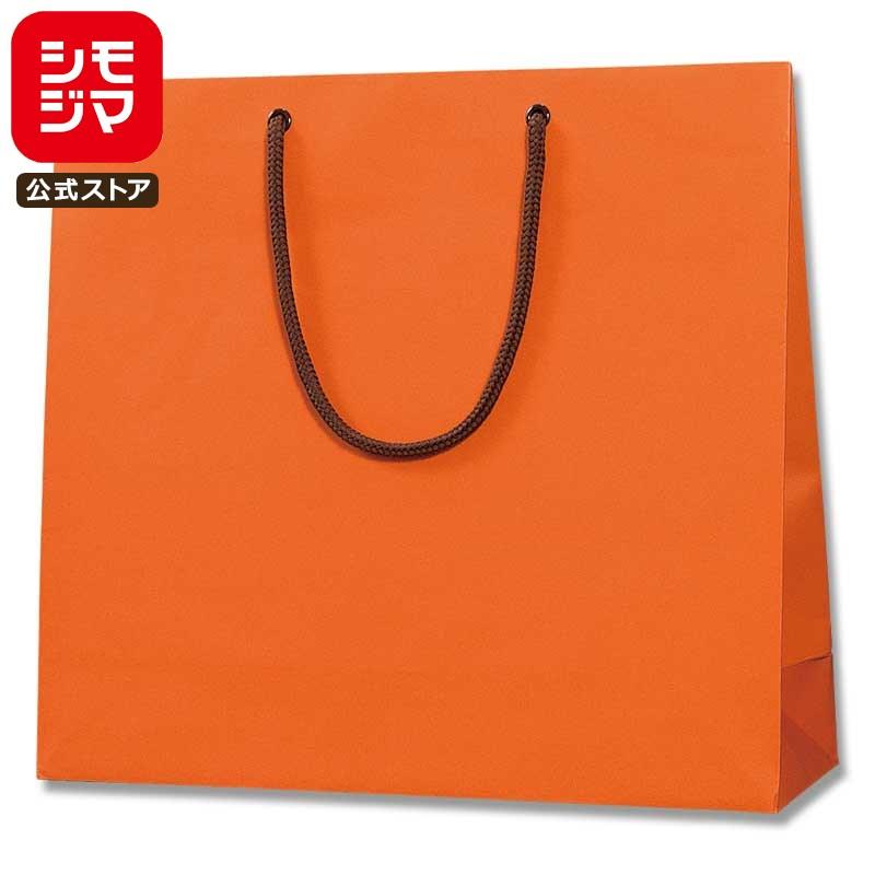 シモジマ HEIKO 紙袋 手提げ紙袋 ブライトバッグ GM Dオレンジ(MT) 幅
