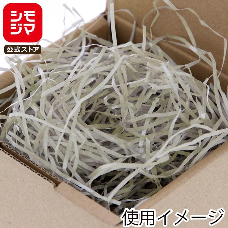シモジマ 緩衝材 紙パッキン 業務用 1kg ボーガスパッキン グレー