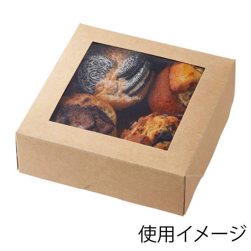 HEIKO（ヘイコー） 窓付き ランチボックス 16-16 未晒無地 10枚 惣菜