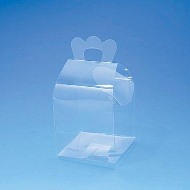 透明 ギフト ボックス バッグ型 10枚 PVC クリスタルボックス CF-4 無地 組み立て式 シモジマ HEIKO｜propack-kappa1