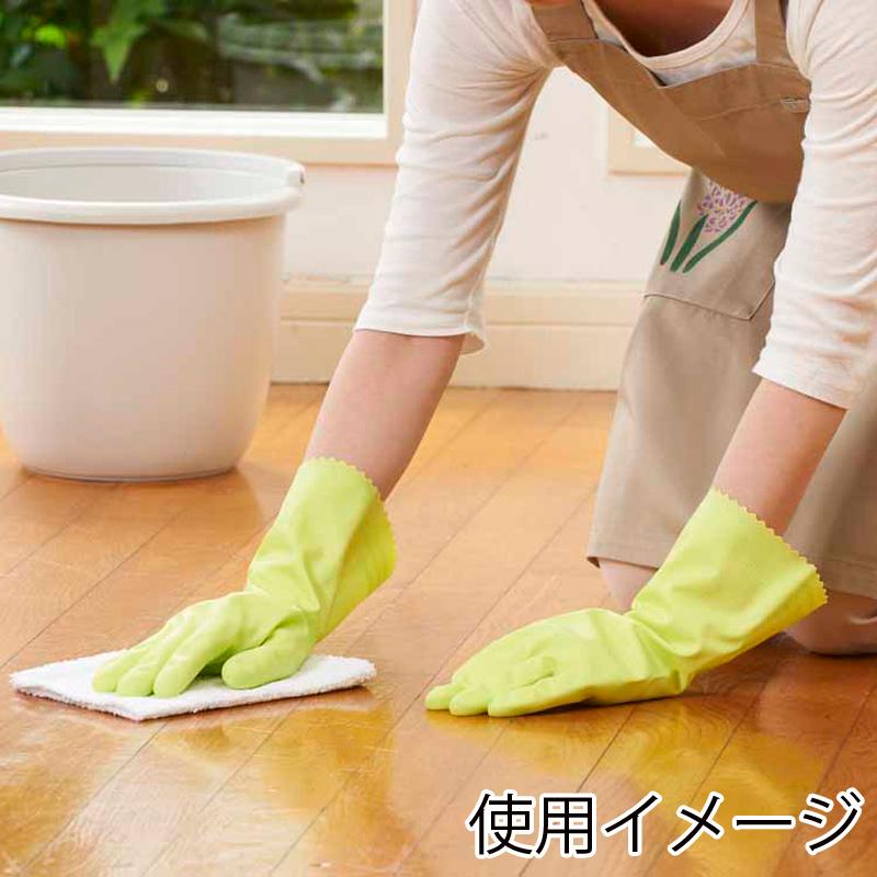 食器洗い 掃除 ゴム手袋 1組 ナイスハンド ミュー 中厚手 L グリーン