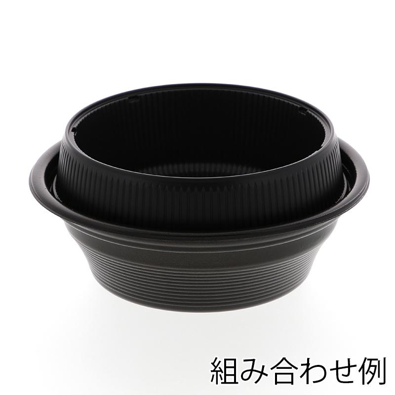 麺 丼 容器 中皿 50枚 麺丼 黒 リスパック｜propack-kappa1｜02