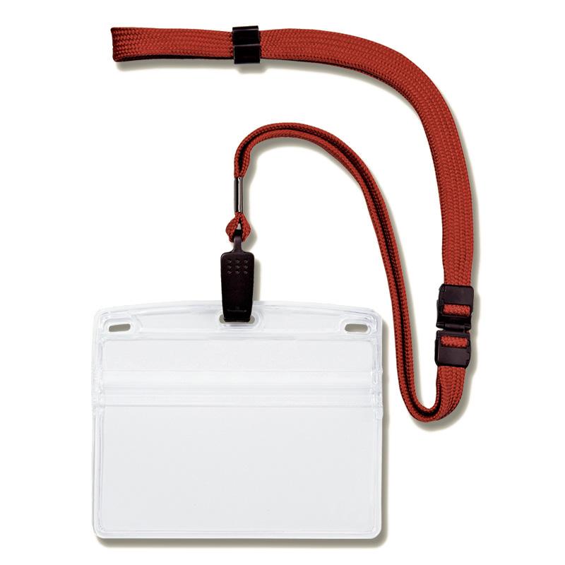 吊り下げ 名札 10枚 クリップ式 ソフト 横 特大 NL-21-RD 赤 イベント用品 オープン工業 : 4970115560262 ...