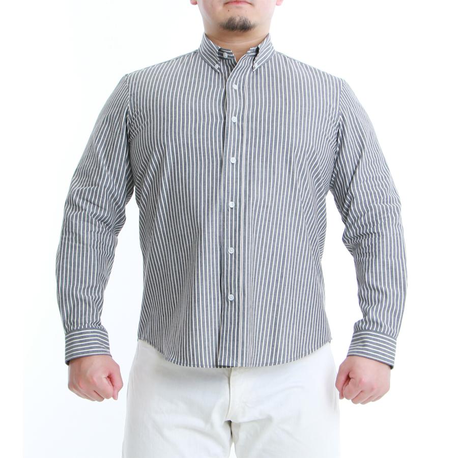 ストライプダンガリーボタンダウンシャツ | PROPAGANDA | 05