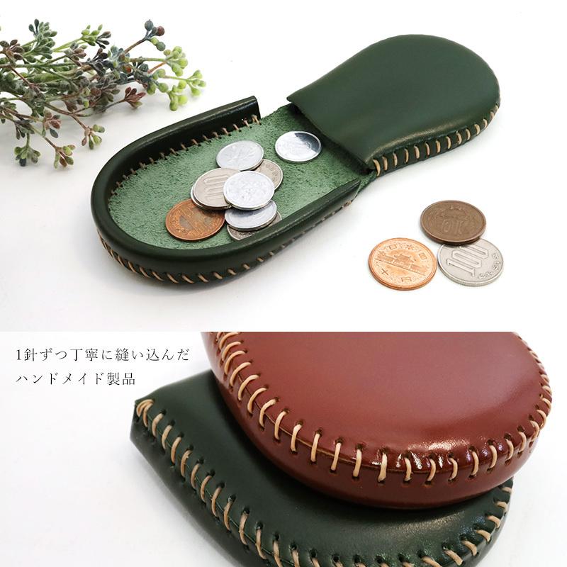 イタリアンレザー小銭入れケース 小物入れ ヌメ革本革 ハンドメイド手縫い イタリアンレザー小銭入れコインケース 小物入れ ヌメ革本革