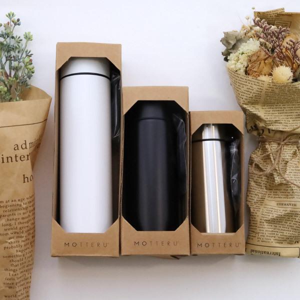 水筒 サーモボトル【カラビナハンドルサーモボトル130ml】持ち手付き コンパクト すいとう カラビナ付き 小さいサイズ 大人 マグボトル 魔法瓶 MOTTERU |  | 10