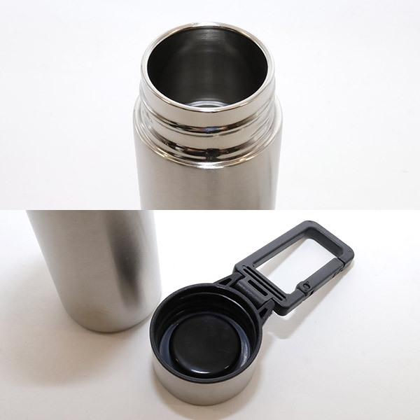 水筒 サーモボトル【カラビナハンドルサーモボトル130ml】持ち手付き コンパクト すいとう カラビナ付き 小さいサイズ 大人 マグボトル 魔法瓶 MOTTERU |  | 07