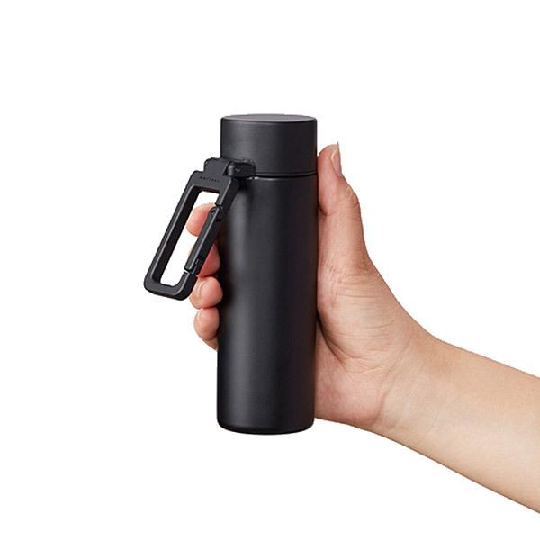 水筒 サーモボトル【カラビナハンドルサーモボトル130ml】持ち手付き コンパクト すいとう カラビナ付き 小さいサイズ 大人 マグボトル 魔法瓶 MOTTERU |  | 08
