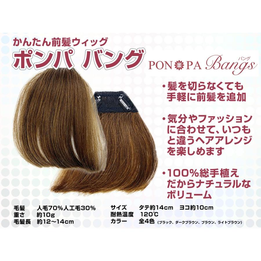 ウィッグ 自然 メンズ レディース 前髪ウィッグ フルバング 厚め 自然 ポイントウィッグ Pon Pa Bangs ポンパ バング Rgit プロピア Yahoo 店 通販 Yahoo ショッピング
