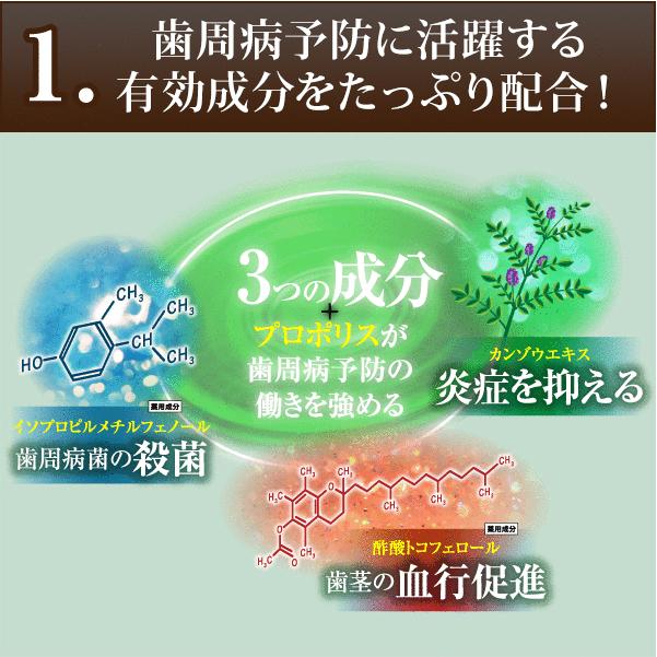 歯周病 プロポリス歯磨き粉 口臭 歯槽膿漏 高濃度 『初回限定 お試しセット プロポデンタル EX』(EXミニ、歯科医院専用歯ブラシプレゼント)｜propodental1｜07