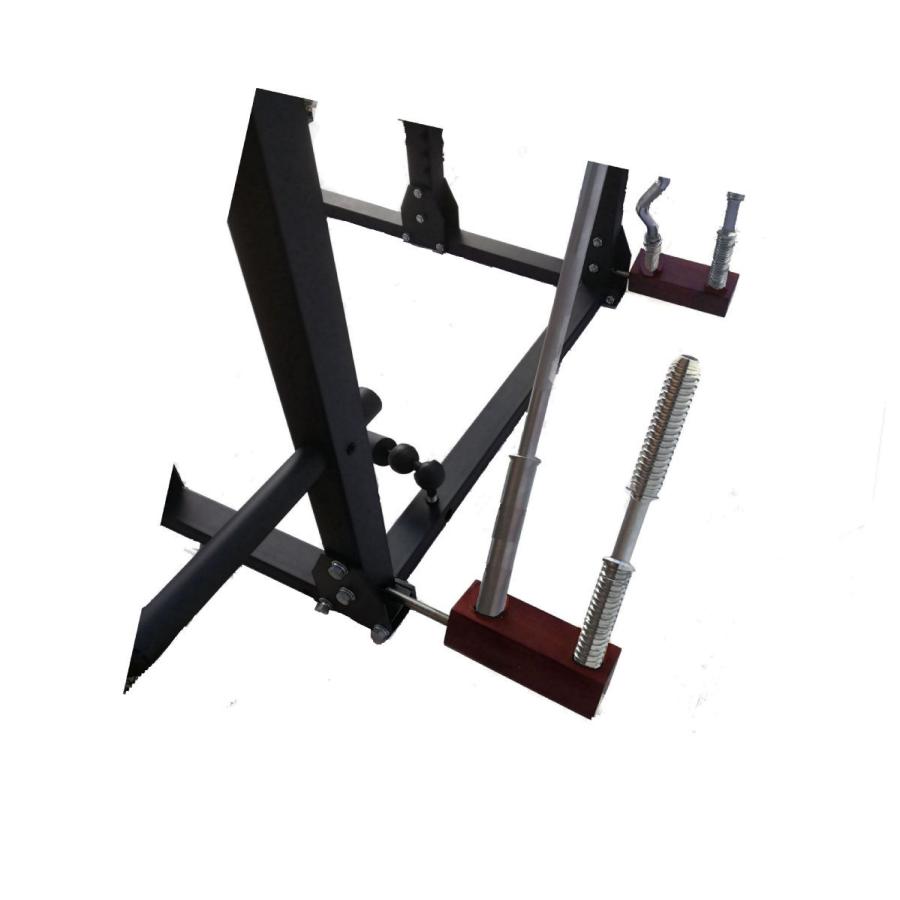 [即日発送] パワーラック　ハーフラックドーベルマン50mm仕様 一瞬で高低調整できるホルダー 独自の斜めに構えるバーホルダー　粉体塗装品 [プロプリモウッド] 【BCD1788930924】(64400円)