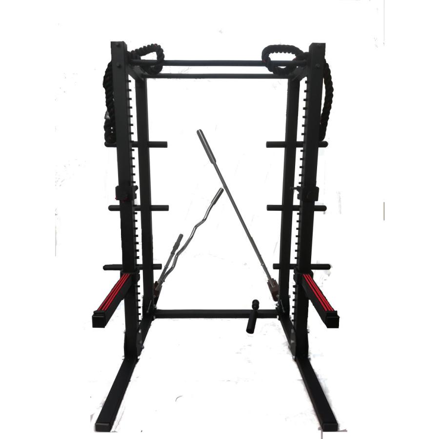 [即日発送] パワーラック　ハーフラックドーベルマン50mm仕様 一瞬で高低調整できるホルダー 独自の斜めに構えるバーホルダー　粉体塗装品 [プロプリモウッド] 【BCD1788930924】(64400円)