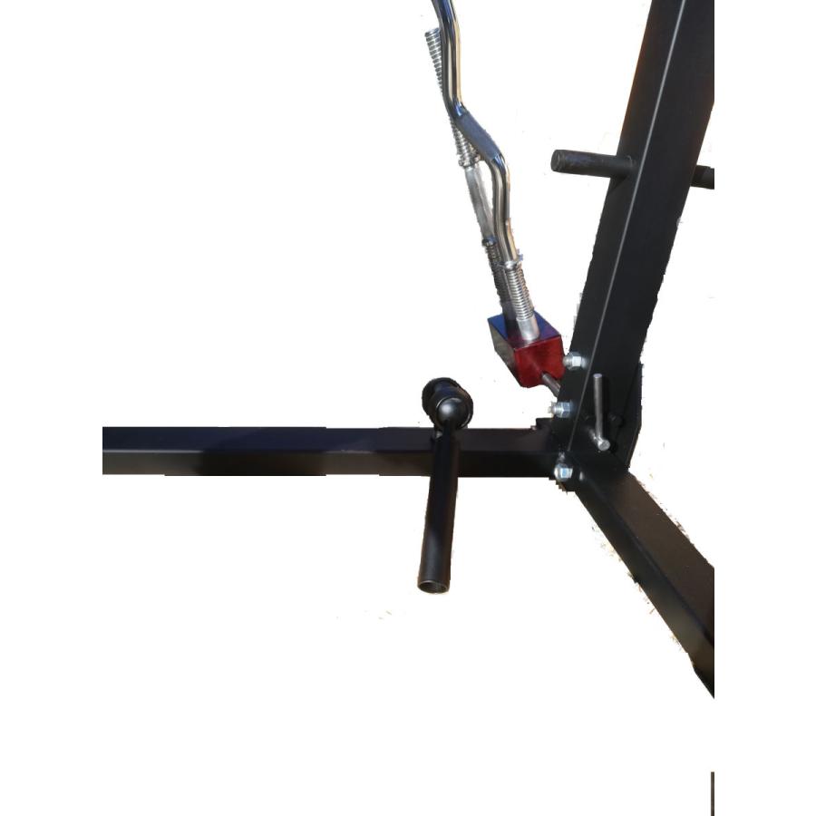 パワーラック　ハーフラックドーベルマン28mm仕様 一瞬で高低調整できるホルダー 独自の斜めに構えるバーホルダー　粉体塗装品 [プロプリモウッド] |  | 03