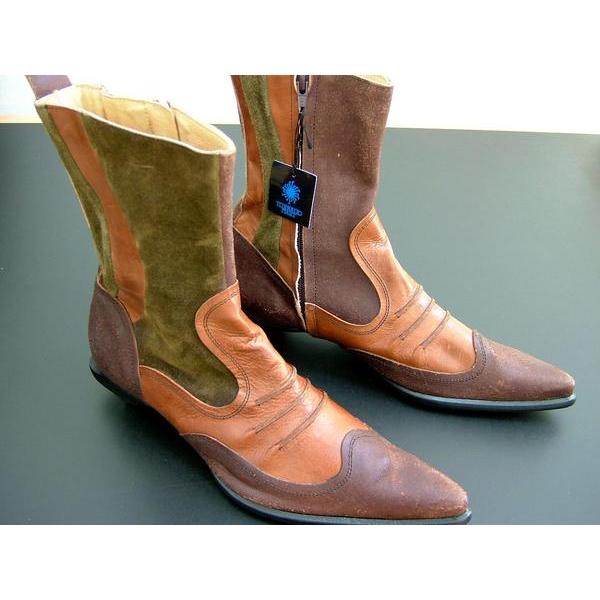 TORNADO MART（トルネードマート） ブーツ M レザー 本革 茶 新品 7112