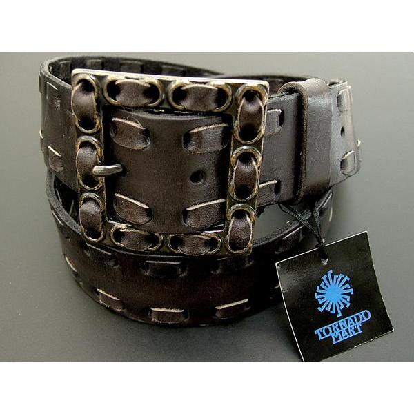 【希少】TORNADO MART トルネードマート 装飾的バックル 黒 ベルト 希少】TORNADO MART トルネードマート 装飾的バックル 黒 ベルト
