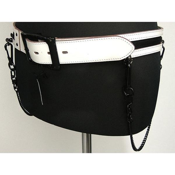 TORNADO MART（トルネードマート） ベルト レザー 本革 チェーン 白