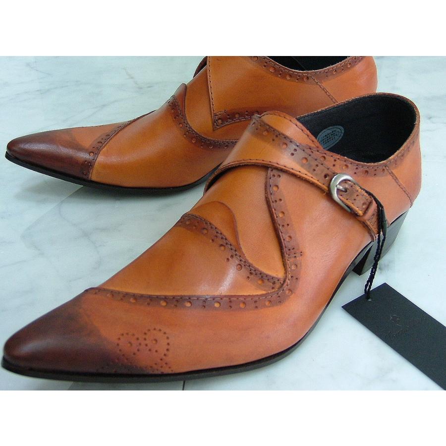 3.6万新品トルネードマート皮革レザー シューズ 販売 M茶 TORNADOMART