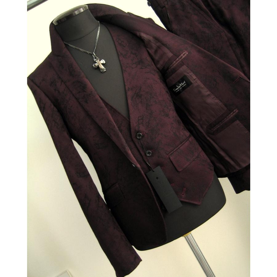 TORNADO MART　スーツ　ベルボトム【L】グレー　セットアップ　モード TORNADO MART トルネードマート L スーツ ジャガード ベルボトム