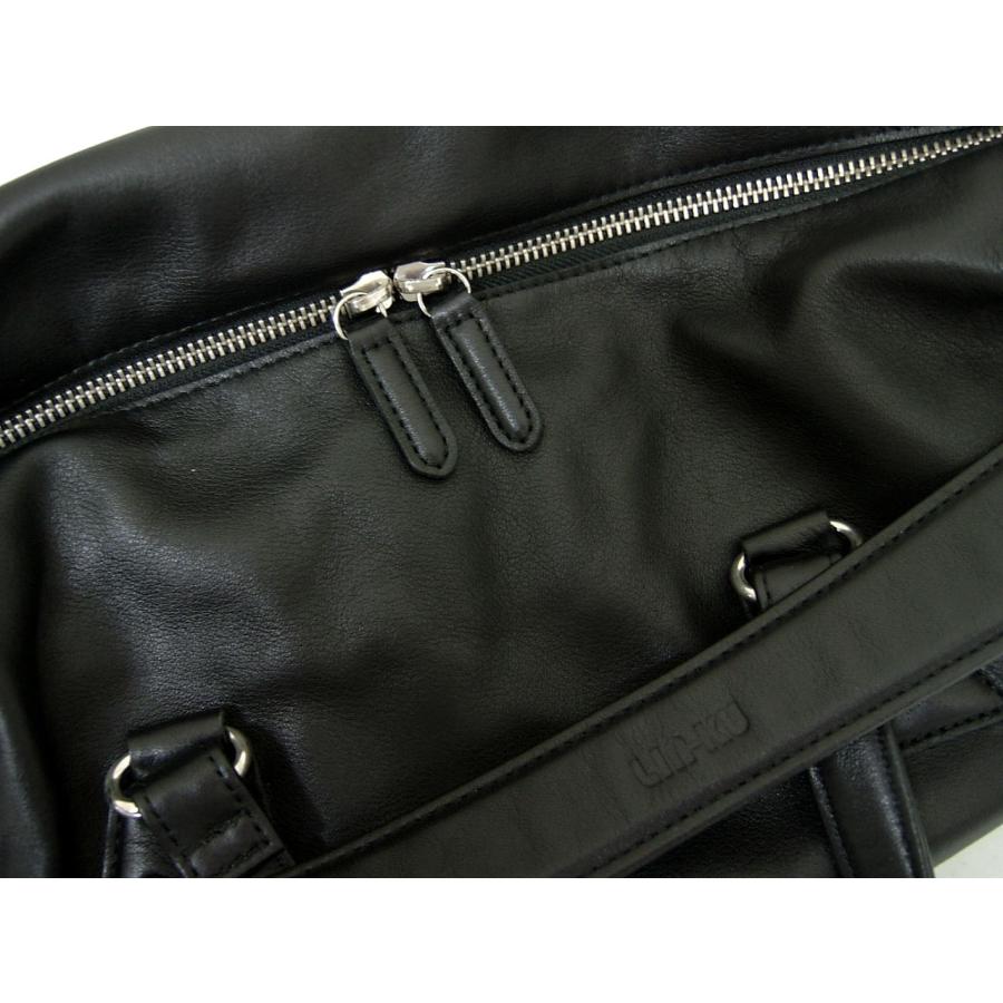 リンク 輪怐 LIN-KU バッグ ボストン レザー 本革 黒 新品 : PROX