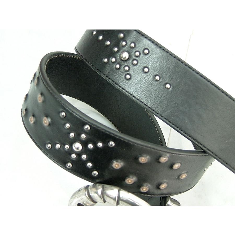 TORNADO MART（トルネードマート） ベルト レザー 本革 スタッズ 黒