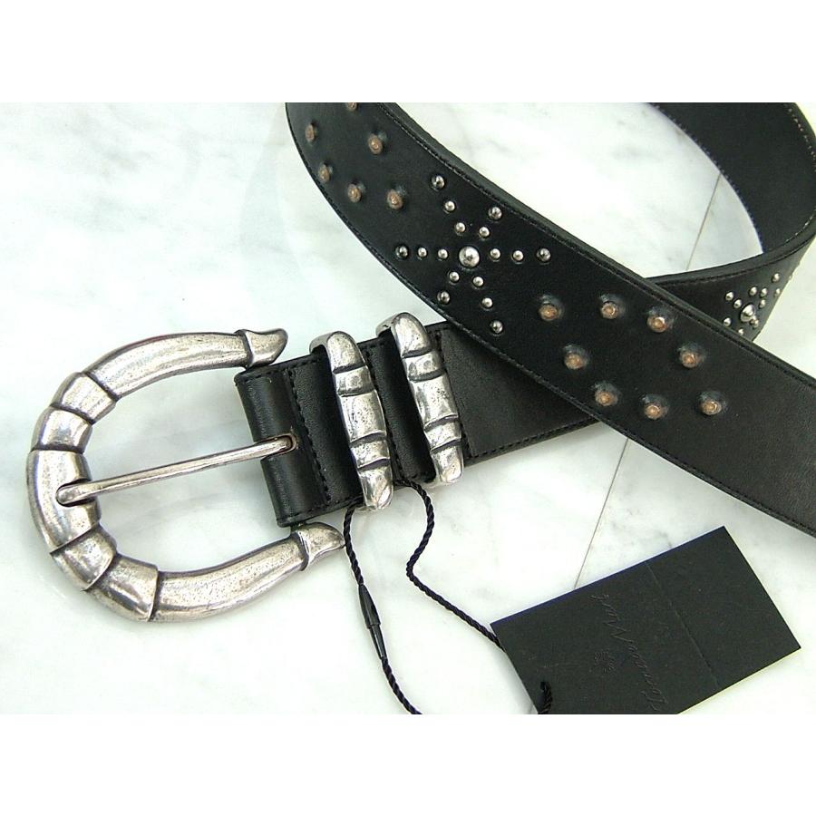 TORNADO MART（トルネードマート） ベルト レザー 本革 スタッズ 黒