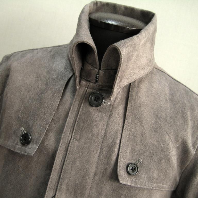 美品✨️ トルネードマート スエード調 ロング丈 トレンチコート グレー　LL TORNADO MART 新品 3.7万 トルネードマート M T/Cスエード返し衿