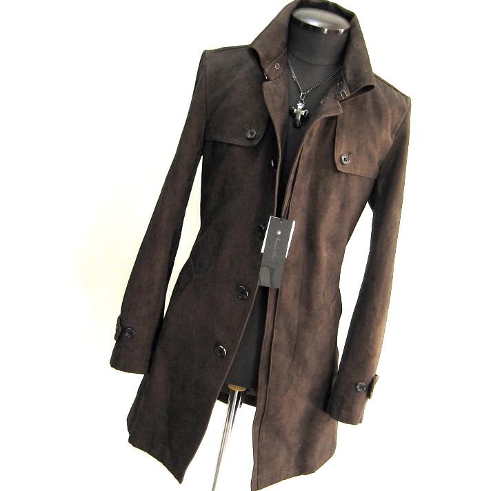 トルネードマート　ライナー付き　マイクロスエードトレンチコート　ブラウン　M トルネードマート ライナー付き マイクロスエードトレンチコート