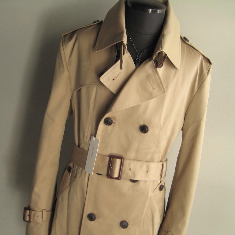3.5万 新品 ハイストリート L T/CシャンブレーWトレンチコート 