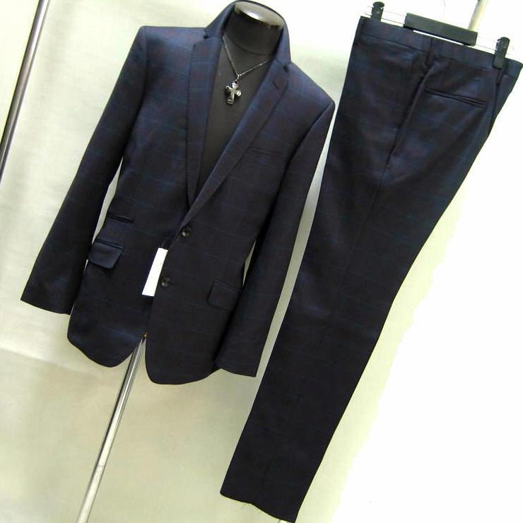 HIGH STREET（ハイストリート） L スーツ イタリア CERRUTI チェック