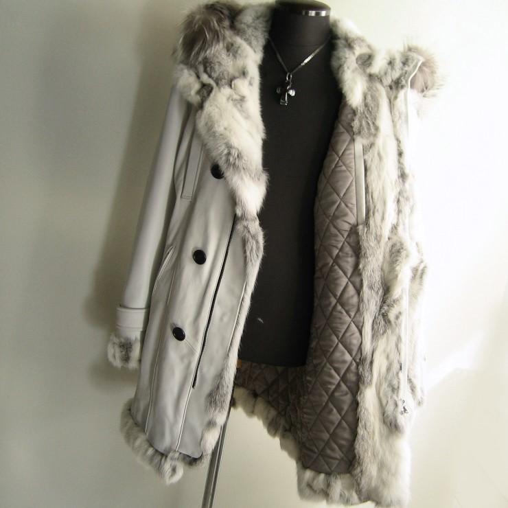 トルネードマート ヘビ柄ファー付きロングモッズコート トルネードマート ヘビ柄ファー付きロングモッズコート