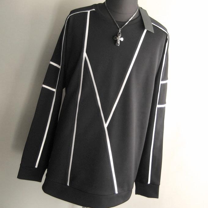 2.1万 新品 L トルネードマートカッティングテープオーバードルマンスェット ブラック サンプル 618 | TORNADO MART | 01