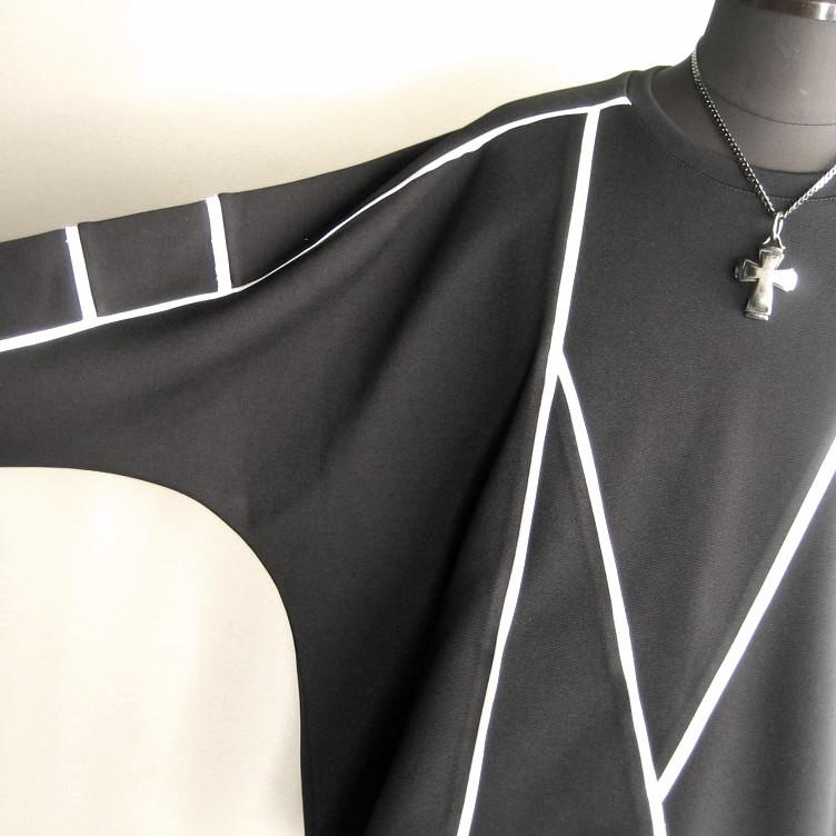 2.1万 新品 L トルネードマートカッティングテープオーバードルマンスェット ブラック サンプル 618 | TORNADO MART | 02