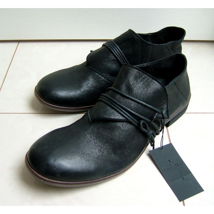 最新入荷 トルネードマート シューズ靴 L レザー 本革 黒 リバースドローコード 新品 シューズ