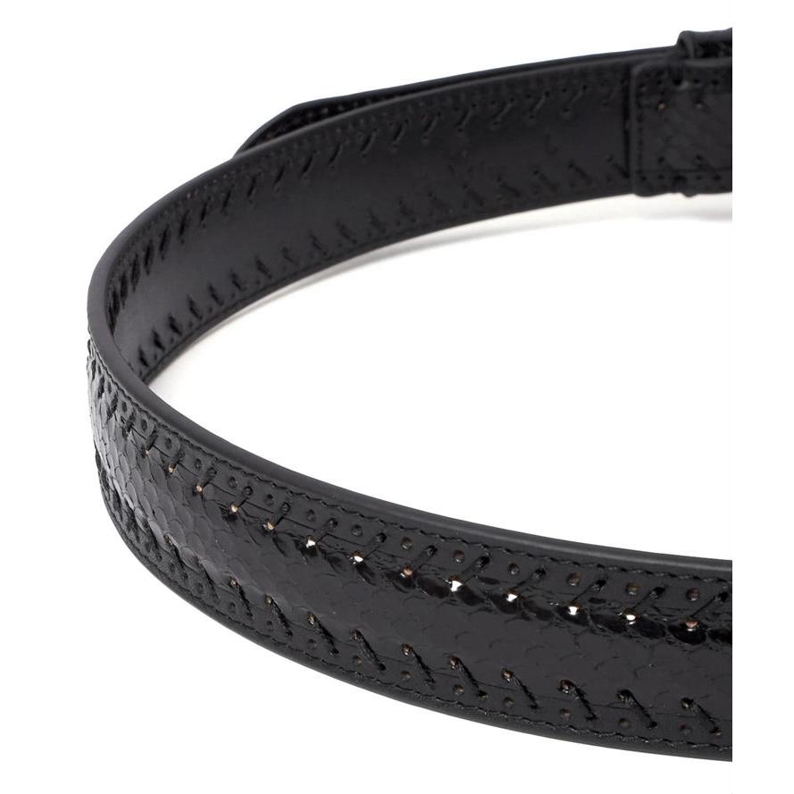 TORNADO MART（トルネードマート） センタースネーク ベルト 白 L 本革