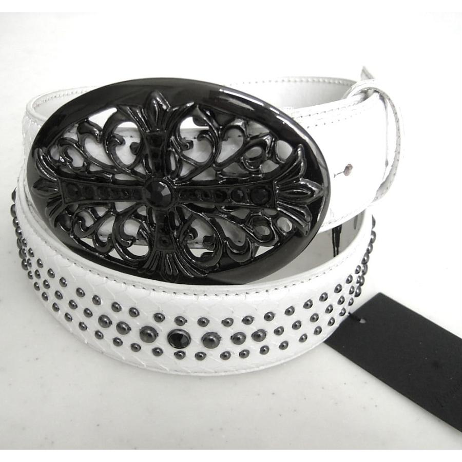 TORNADO MART（トルネードマート） オーバルTOPスタッズスネークベルト