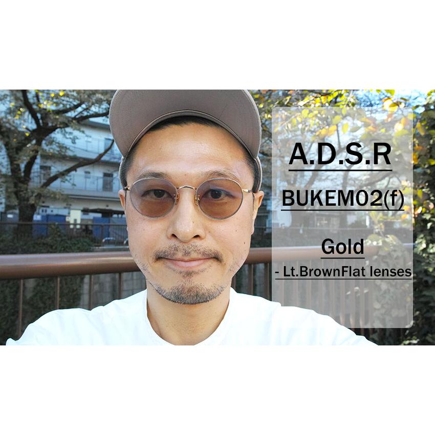 A.D.S.R. BUKEM 02(f) ブケム Gold - Lt.Brown Lenses ゴールド A.D.S.R. BUKEM 02(f) ブケム Gold - Lt.Brown Lenses ゴールド