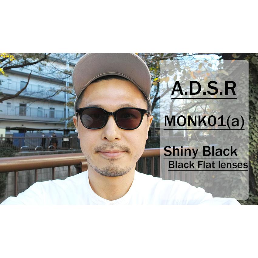 A.D.S.R. MONK モンク 01 (a) Shiny Black- Black lenses A.D.S.R. MONK モンク 01 (a) Shiny Black- Black lenses