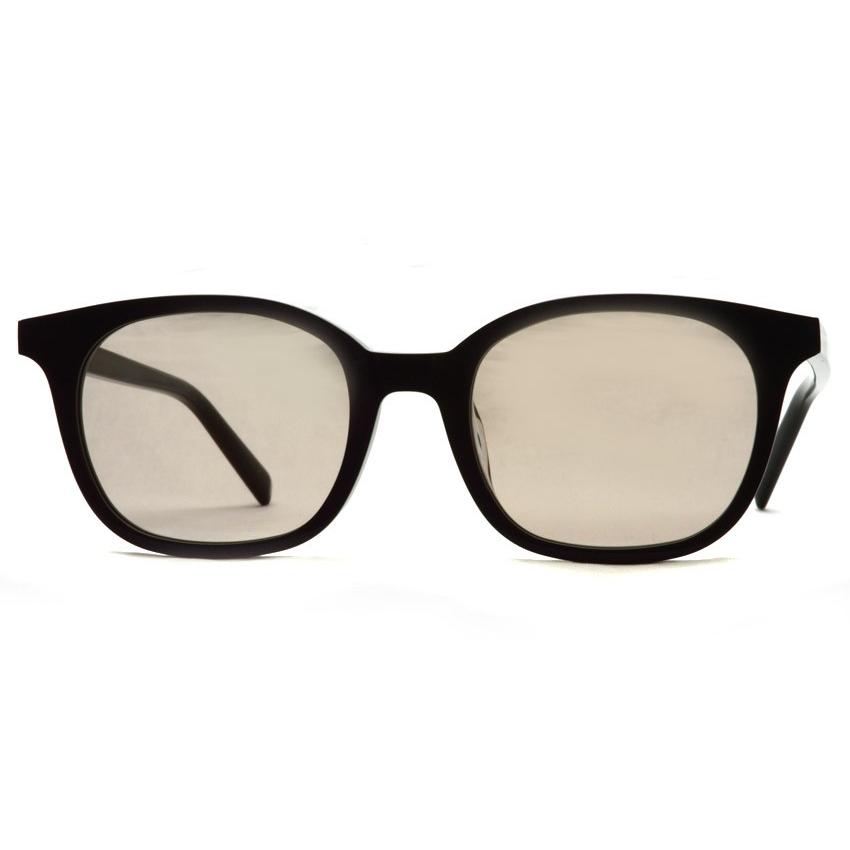 A.D.S.R. MONK モンク 01 (b) Shiny Black- Light Brown lenses