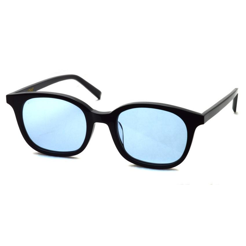 A.D.S.R. MONK モンク 01 (d) Shiny Black- Light Blue lenses