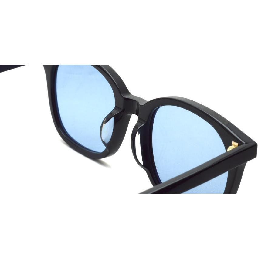 A.D.S.R. MONK モンク 01 (d) Shiny Black- Light Blue lenses 