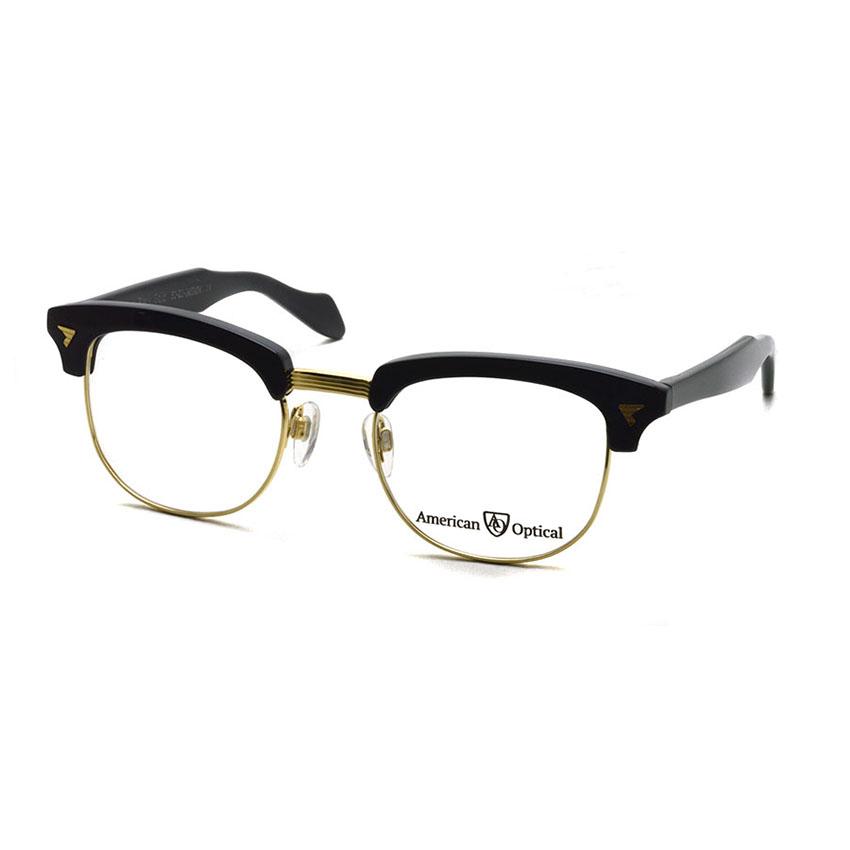 American Optical サーモント マルコムX セーフティ 1950s-1960s AMERICAN OPTICAL SIRMONT MALCOLM X BLACK 1/10 12KGF
