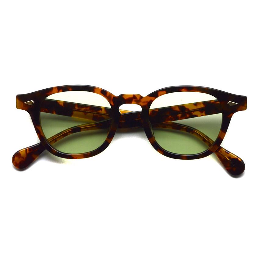 JULIUS TART OPTICAL タート  AR Sun アーネル ブリッジ: 22mm Tortoise - Light Green  べっこう柄 - ライトグリーンレンズ サングラス｜props-tokyo｜02