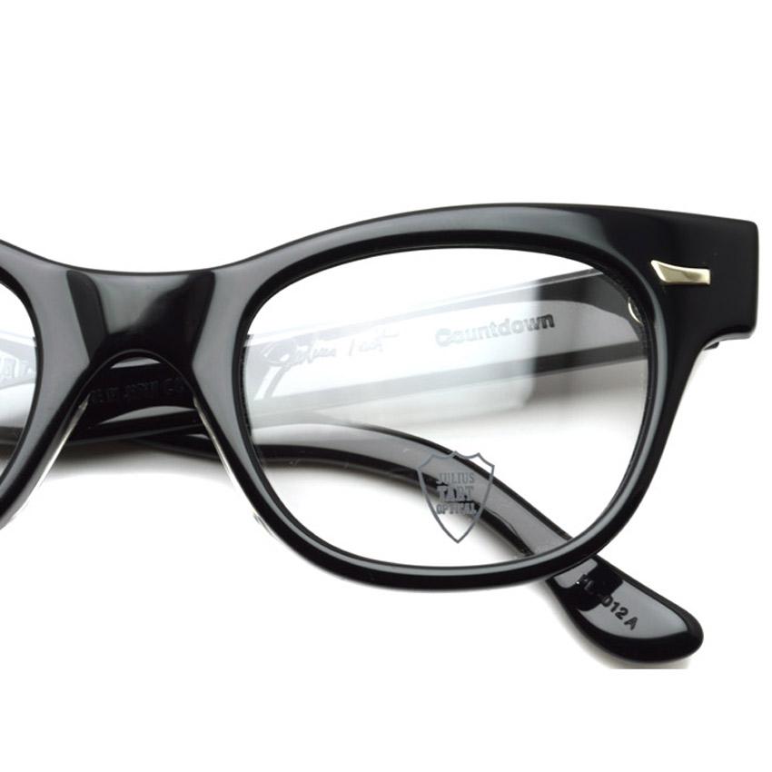 JULIUS TART OPTICAL タート  COUNTDOWN 48□22 カウントダウン BLACK ブラック キャットアイ フォックスシェイプ  メガネフレーム 復刻｜props-tokyo｜03