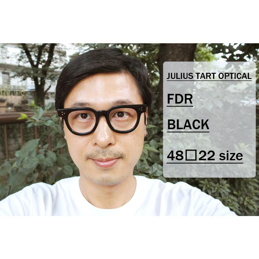 JULIUS TART OPTICAL タート メガネフレーム FDR 48□22 エフディーアール BLACK ブラック