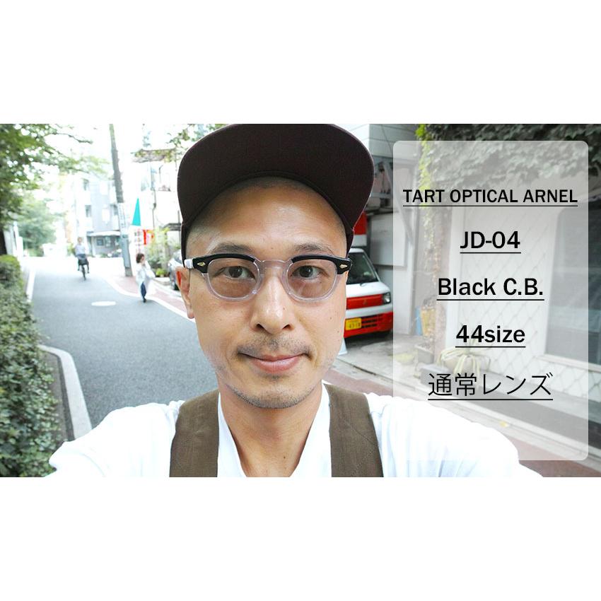 TART OPTICAL ARNEL タートオプティカル アーネル JD-04 44□24 006 Black C.B. ブラック/クリア メガネ サーモントブロー フレーム【復刻 レプリカ 日本製】｜props-tokyo｜10