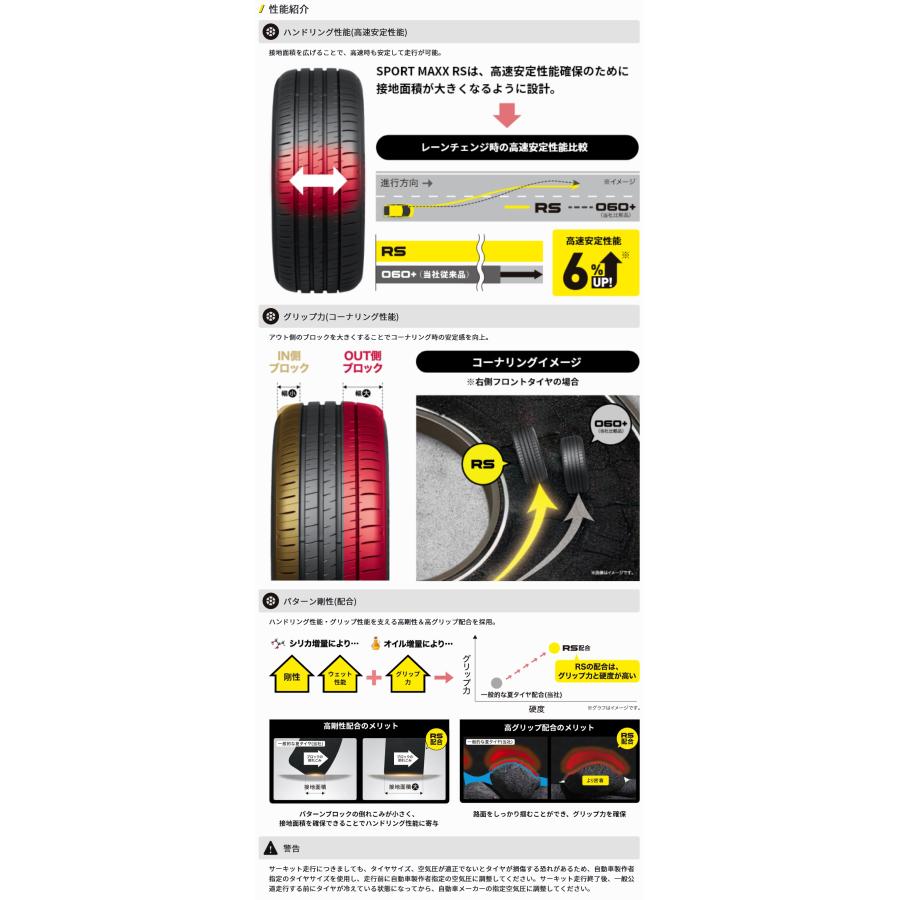 SP SPORT 245/35ZR19 93Y XL MAXX RS ダンロップ 4本セット【メーカー